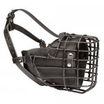 Black Rubber Covered Wire Cage Great Dane Muzzle