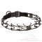 Black Stainless Steel Great Dane Pinch Collar with Click Lock Buckle - 1/8 inch (3.2 mm) link diameter