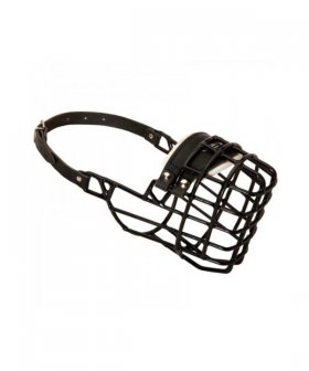 High Quality Wire Great Dane Muzzle with Rubber Coat