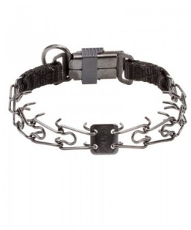 Comfortable Stainless Steel Great Dane Pinch Collar with Click Lock System