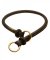 Round Leather Silent Great Dane Choke Collar