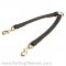 "Easy Walking" Leather Great Dane Coupler with Brass Snap Hooks