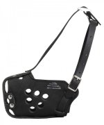 Leather dog muzzle for Great Dane