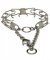 Chrome Plated Great Dane Pinch Collar with Scissor-like Snap Hook