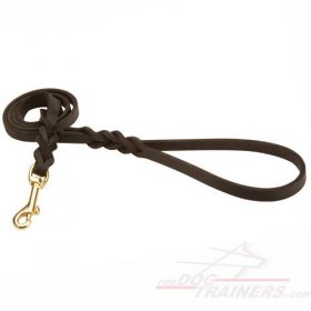 High Quality Handcrafted Leather Dog Leash for Great Dane