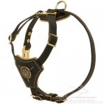 Royal Design Puppy Leather Great Dane Harness