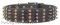 Fabulous Leather Great Dane Collar with 4 Rows of Spikes and Studs