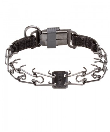Comfortable Stainless Steel Great Dane Pinch Collar with Click Lock System
