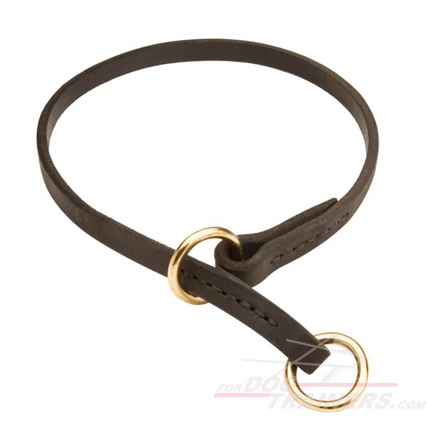 Silent Leather Great Dane Choke Collar