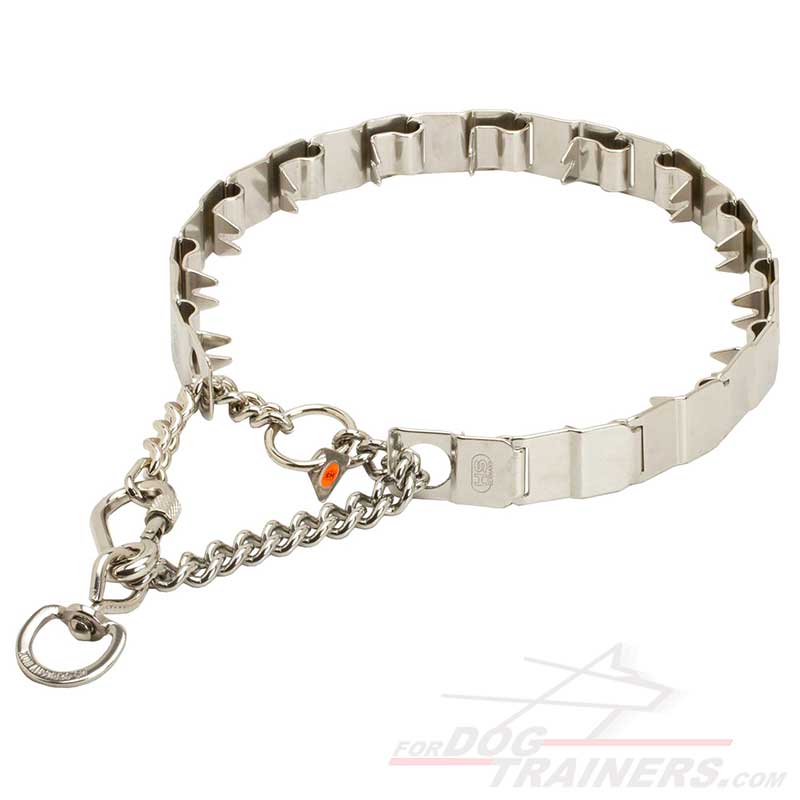 Herm Sprenger Stainless Steel Collar with Swivel for Great Dane Behavior Correction