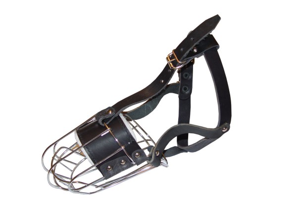 Basket-like Metal Dog Muzzle for Great Dane - Click Image to Close