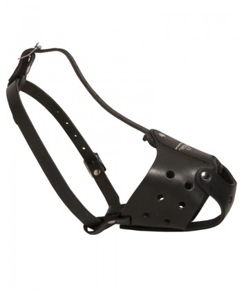 Padded Leather Basket Great Dane Muzzle - Click Image to Close